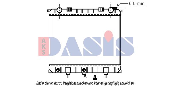 AKS DASIS Jäähdytin,moottorin jäähdytys 370600N